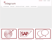 Tablet Screenshot of integrium.de